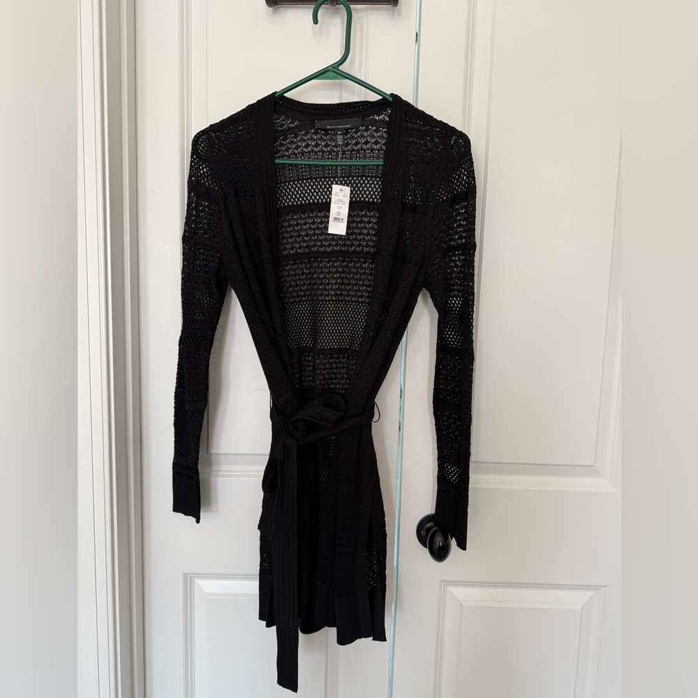 White House Black Market Black Pointelle Coverup